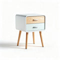 Comodino in legno con due cassetti per camera da letto – 45 x 35 x 50 cm