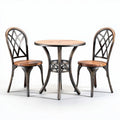 Tavolo rotondo in legno con sedie per ristorante – 90 x 90 x 75 cm