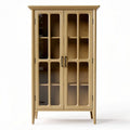 Mobile vetrina in legno per soggiorno – 70 x 40 x 130 cm